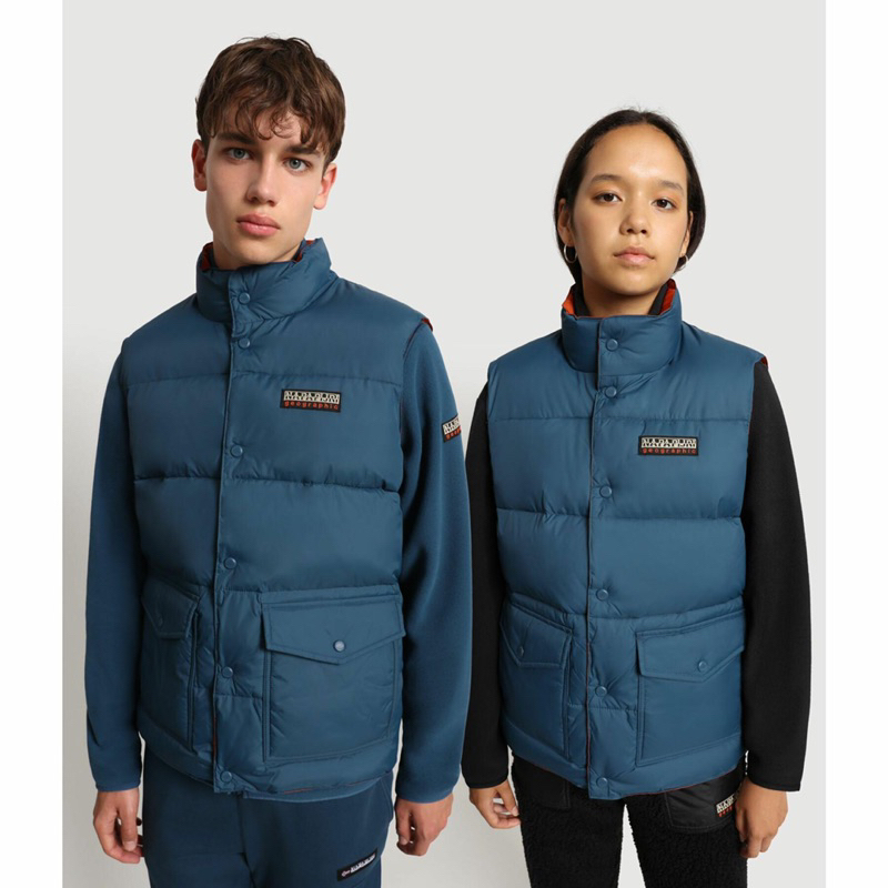 Napapijri Alps Vest Original In Blue Marine