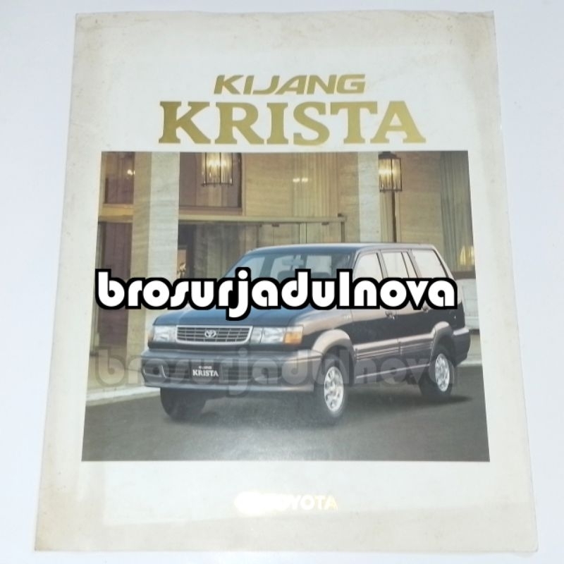 [NEGO] Brosur Jadul Toyota Kijang Krista 1997 Kijang Kapsul Generasi 4 Leaflet 1 lembar 2 halaman