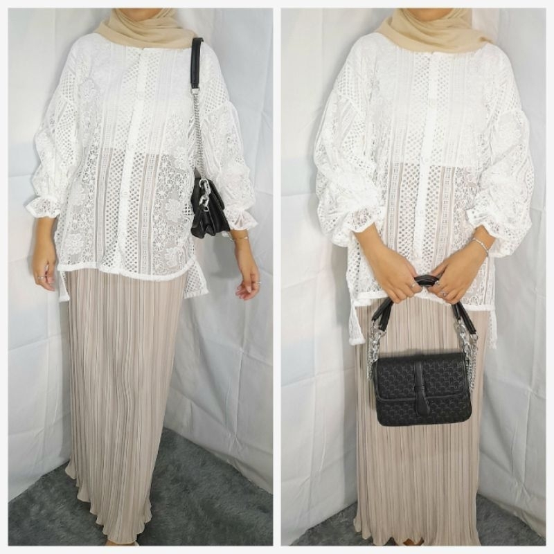 Outer brokat wanita/Outer brokat kondangan/Outer brokat simple