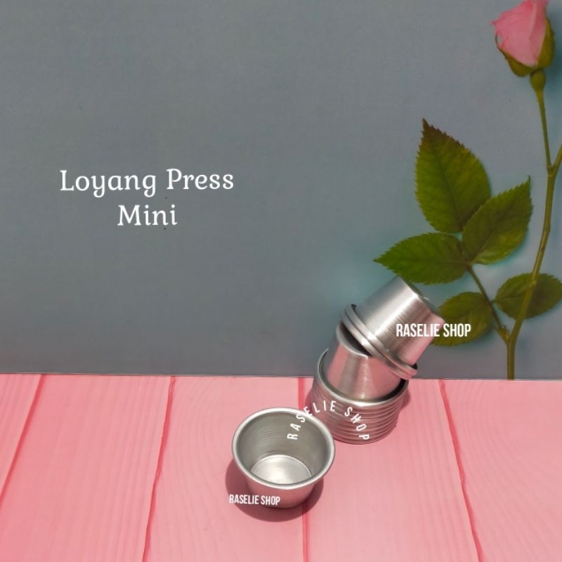 Set 12pcs Loyang PRESS Cetakan MINI Siomay Dimsum Kue Bolu Bulat Kukus Cup Cake Aluminium