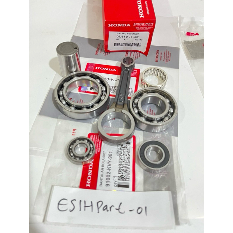 Stang seher KVY plus bearing kruk as set laher noken as set Honda Beat karbu Scoopy Spacy karbu