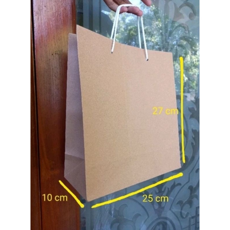 

Paper bag polos cokelat R6T