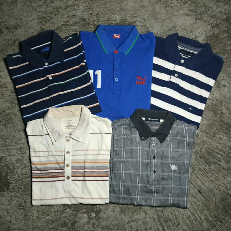 Kaos Kerah Second Branded//Polo Shirt Second Branded