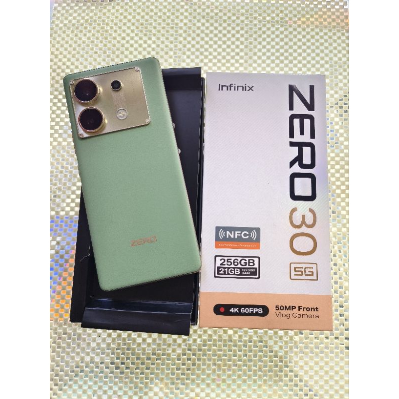 infinix zero 30 5g 12/256 second lengkap mulus normal
