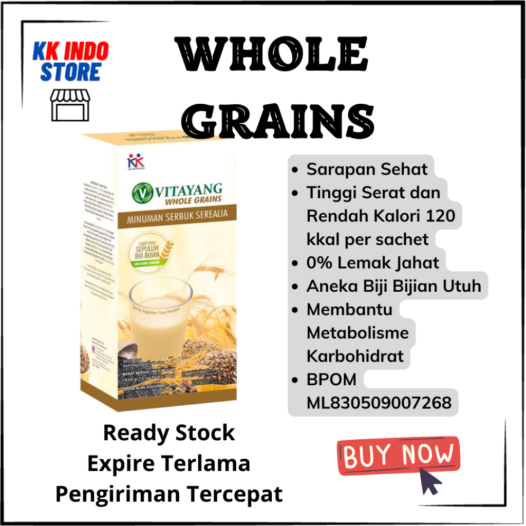 

Vitayang Whole Grains Sereal diet pengganti makan 1 box 15 sachet