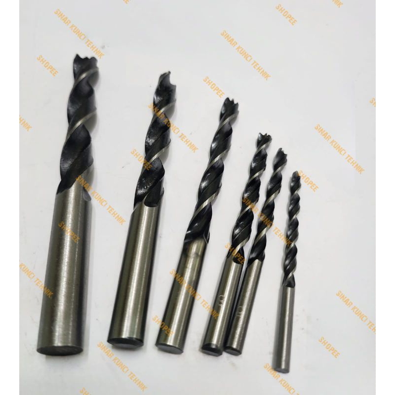 Mata Bor Kayu Glorius 3, 4, 5, 6, 8, 10, 12mm / Khusus Mata Bor Kayu 3mm