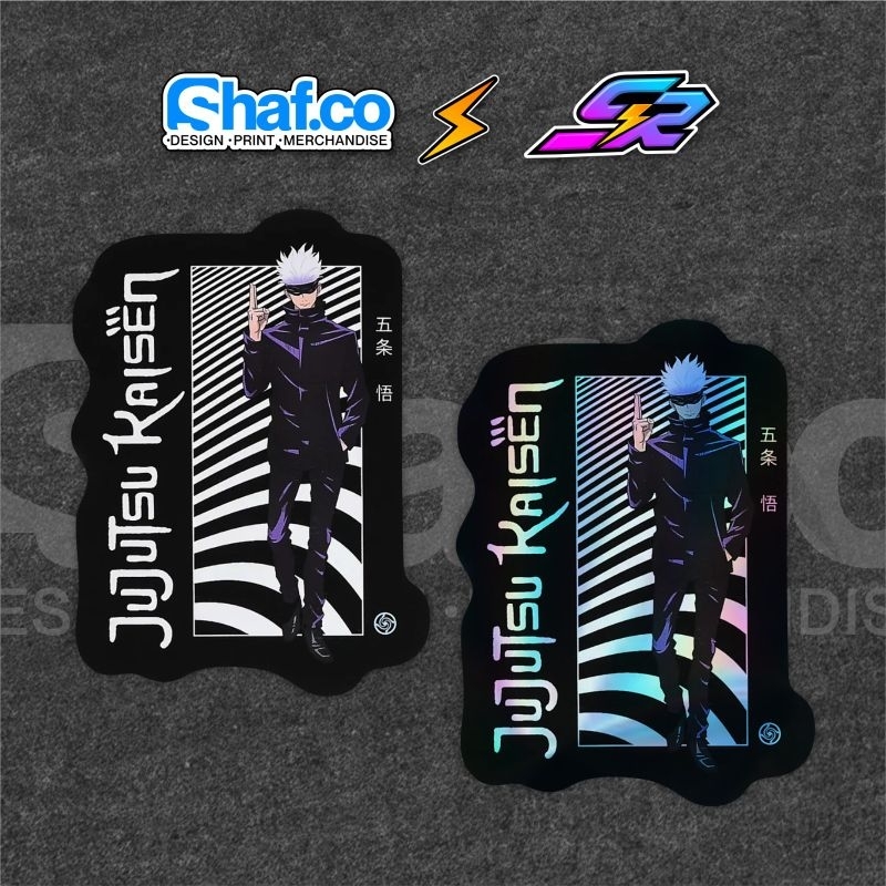 

STICKER JUJUTSU KAISEN VINYL HOLOGRAM KEREN VIRALL