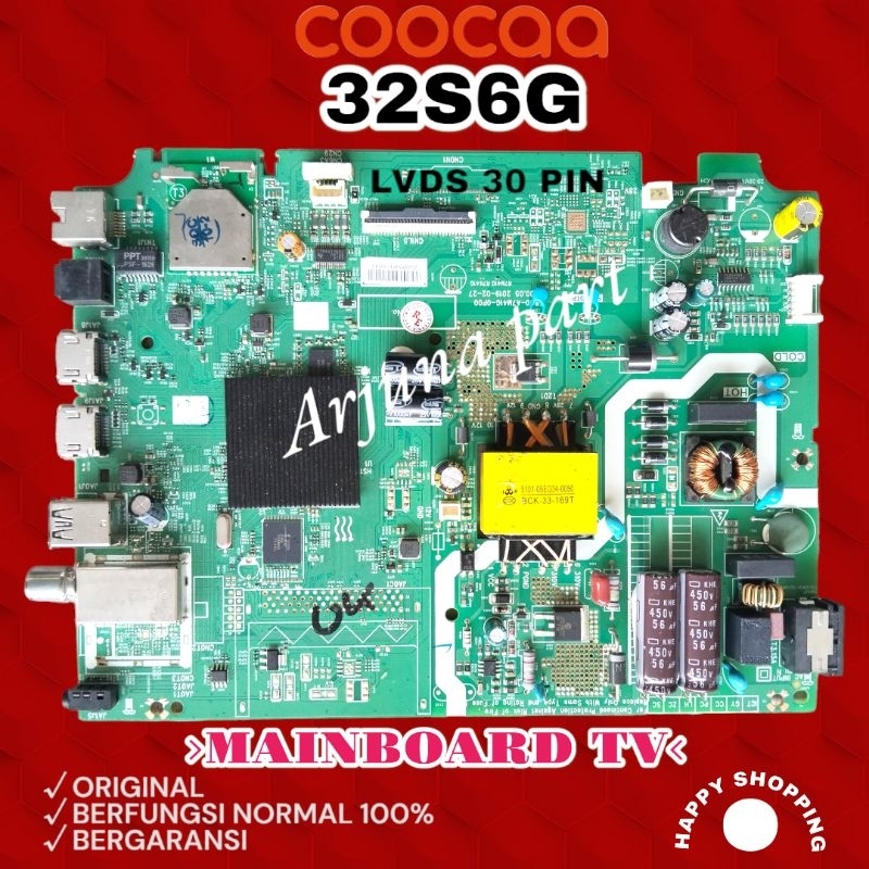 MB COOCAA 32S6G / MAINBOARD TV COOCAA 32S6G / MESIN TV COOCAA 32S6G / MODUL TV COOCAA 32S6G / MB 32S