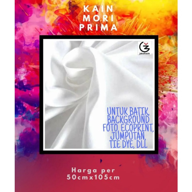 R3adystck BATIK KAINBATIK KAIN KATUN MORI PRIMA POLOS PUTIH Langsung Beli Gan