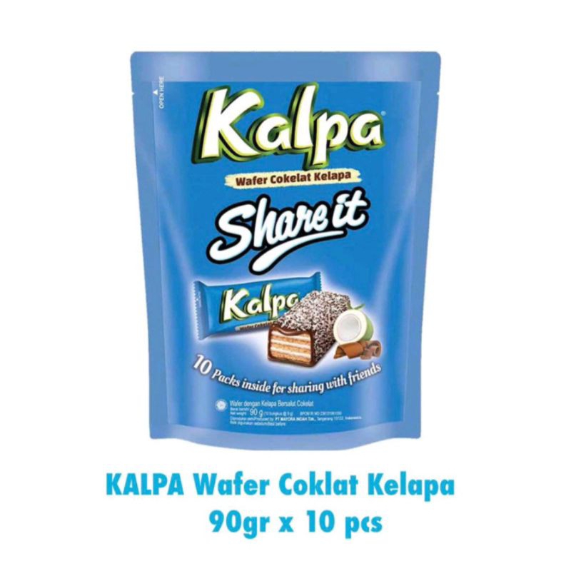 

Kalpa Wafer Coklat Kelapa / Kalpa Share It Pouch Isi 10 & 25Pcs