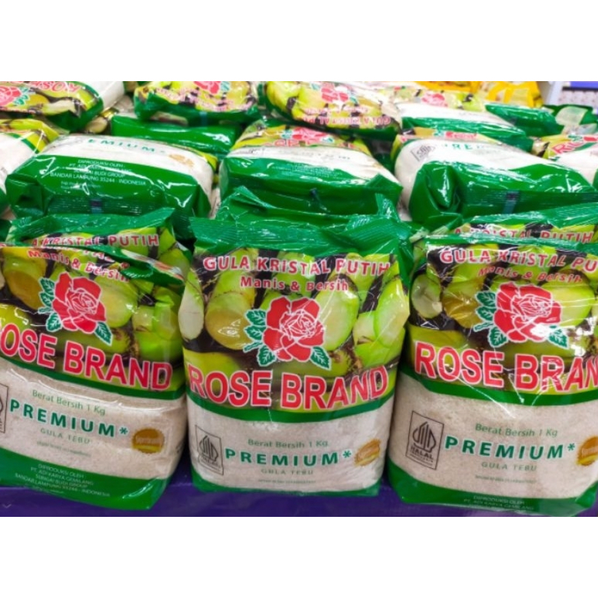 

LAKU Gula Rose Brand 1 Kg Kristal Halus Hijau/Kuning