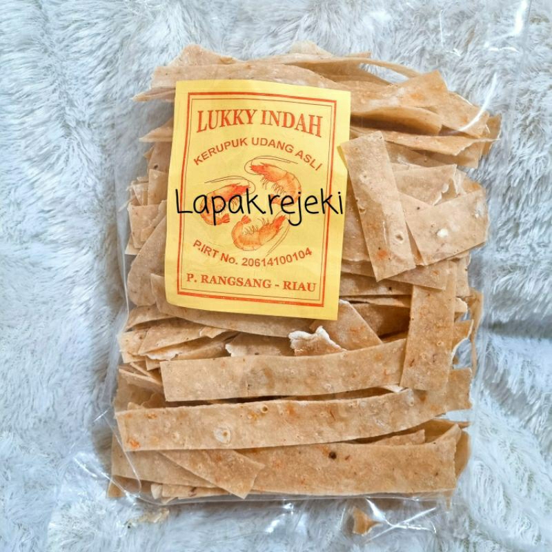 

Kerupuk Udang Panjang Lucky Indah 500gram / He Chiam / Heciam