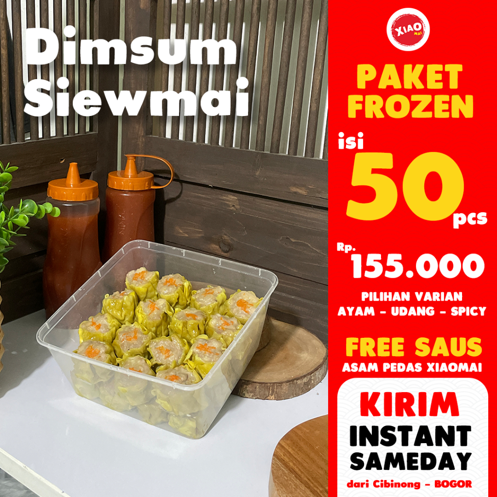 

Xiaomai Dimsum Siomay Ayam isi 50 Halal