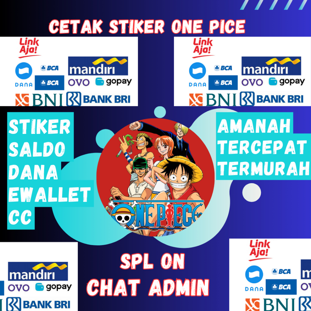 

CETAK STIKER EDISI BARU ONE PIECE | SEMUA BISA|
