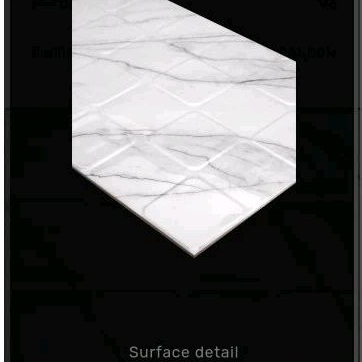 Keramik Roman 30x60 dVenato Quadrato ( motif putih urat marmer Abu timbul) grdaA