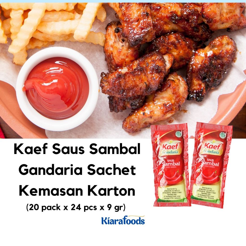 

Kaef Gandaria Saus Sambal Pedas Sachet Kemasan Karton