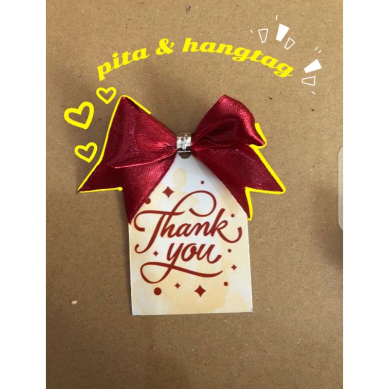 

pita & hangtag souvenir isi 55pcs