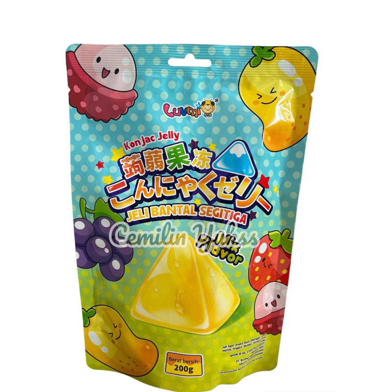 

Luvmi Konjac Jelly 200g Jeli Bantal Segitiga Jelly Agar Aneka Rasa Buah