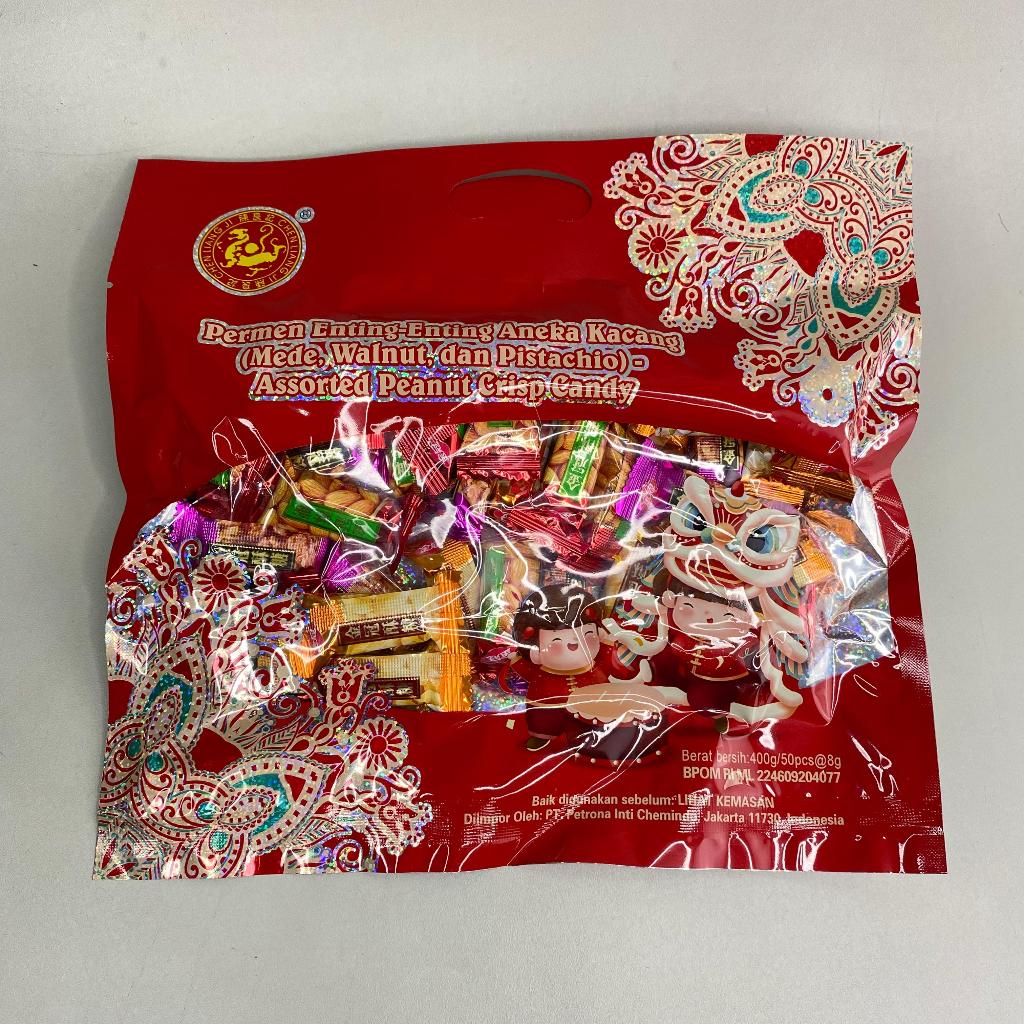 

Permen Ting Ting/ Permen Jinguan Aneka Rasa/ Permen Kacang Halal 400 Gr