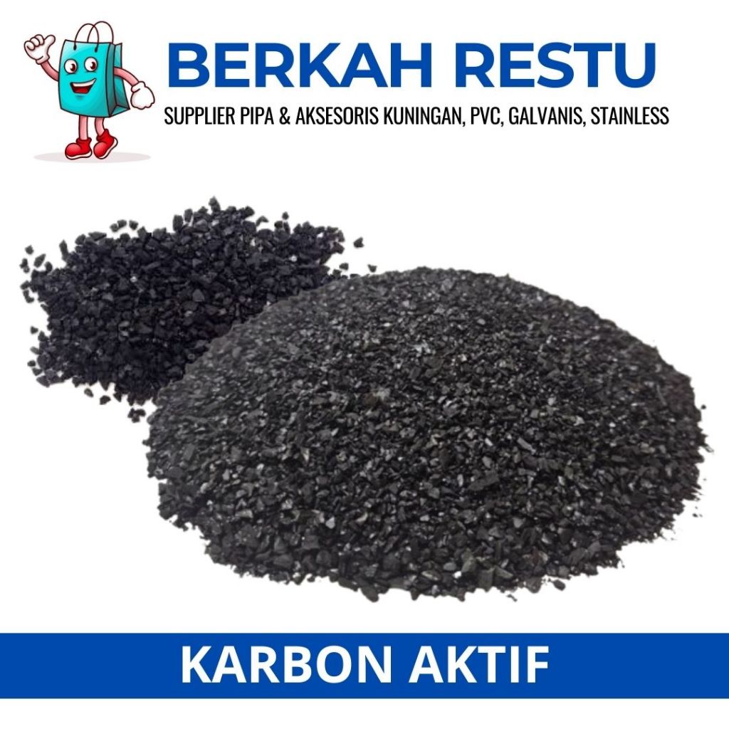 Karbon aktif 1 KG Media Karbon Aktif 1 KG (Filter Air)