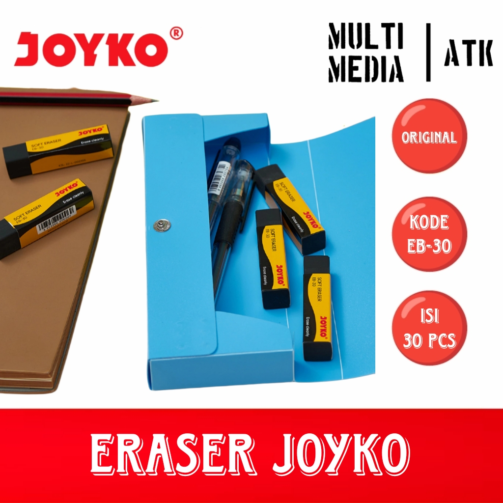 

RK STIP / ERASER / PENGHAPUS JOYKO ER-30W (ISI 30 PCS)