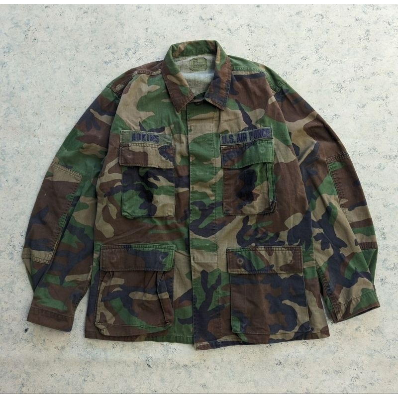jaket camo woodland
