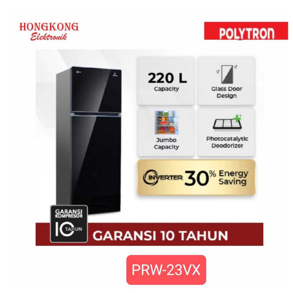 KULKAS INVERTER 2  PINTU POLYTRON PRW-23VX