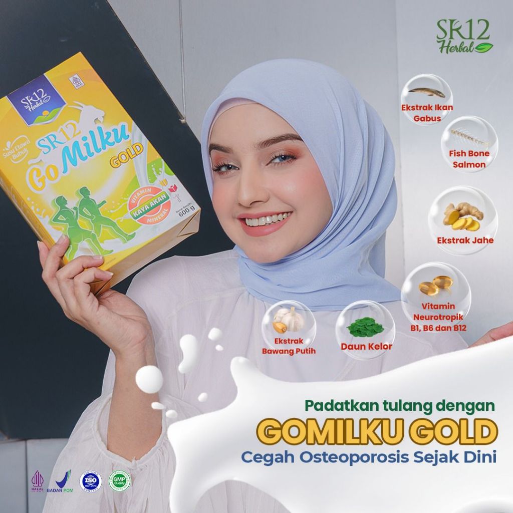 

GOMILKU GOLD SR12 | KESEHATAN TULANG SENDI | PERNAFASAN | JANTUNG | TINGKATKAN STAMINA