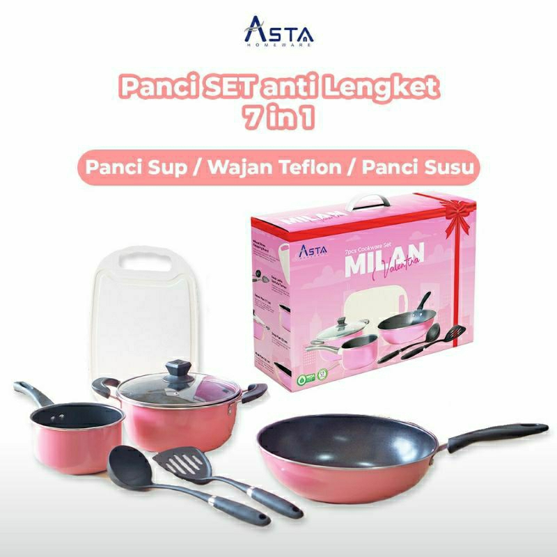 Asta Panci Set Milan 7 Pcs