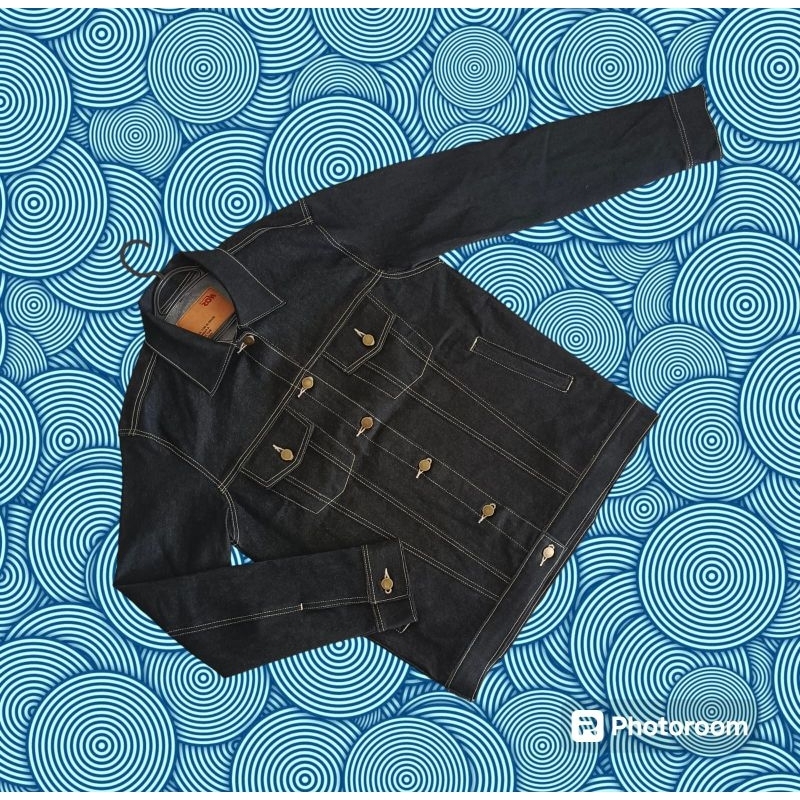 RAW JAKET DENIM BLACK 14 OZ
