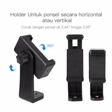 HOLDER Tripod PUTAR ROTASI 360 HOLDER U / HOLDER TRIPOD MOUNT PORTRAIT LANDSCAPE HOLDER HP BISA DIPU