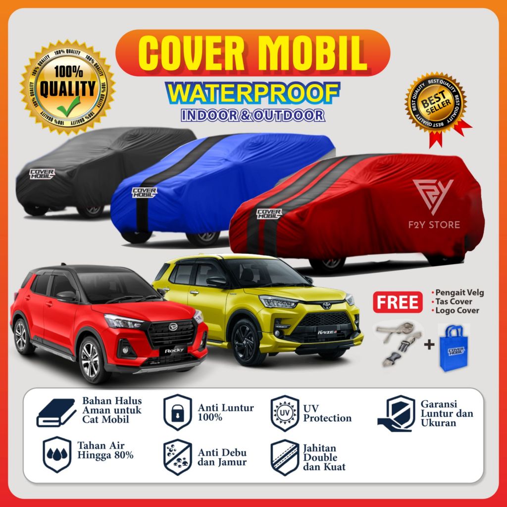 Cover Sarung Mobil Raize Rocky, Selimut Mobil Raize Rocky, Penutup Mobil Raize Rocky