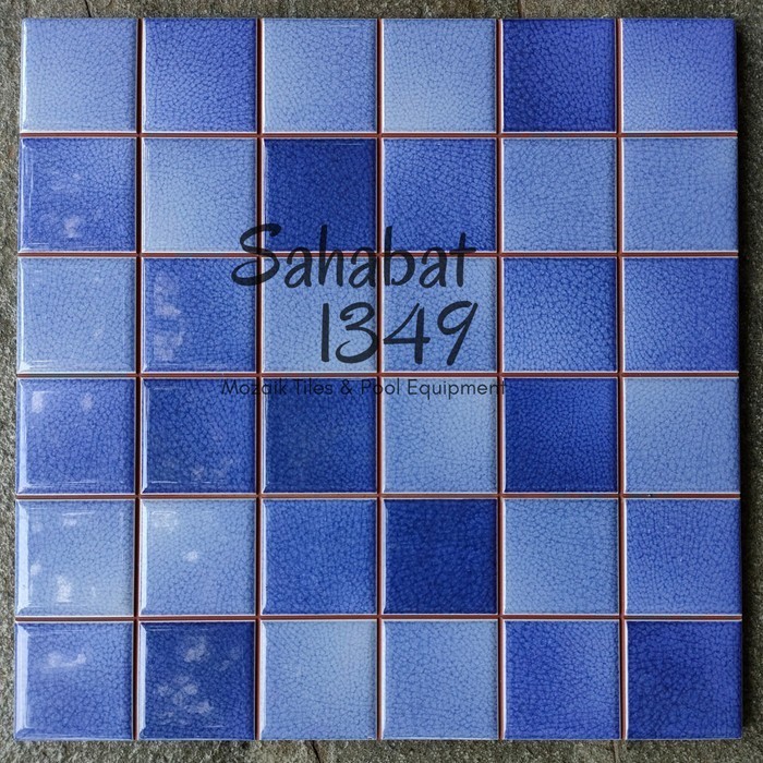 Keramik Athena Antartika MBL Grade A Keramik Kolam Renang Biru Laut