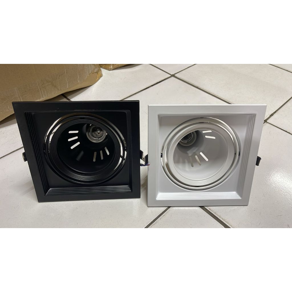 Housing Rumah Kap lampu downlight par30 par 30 spotlight spot light inbow fitting E27 kotak 1 lubang