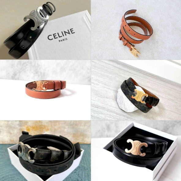 Celine Triomphe Belt 2.5cm