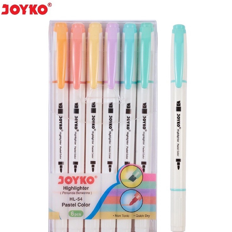 

KODE TD9MT Highlighter Penanda Joyko HL54 1 Set 6 Pcs 6 Warna