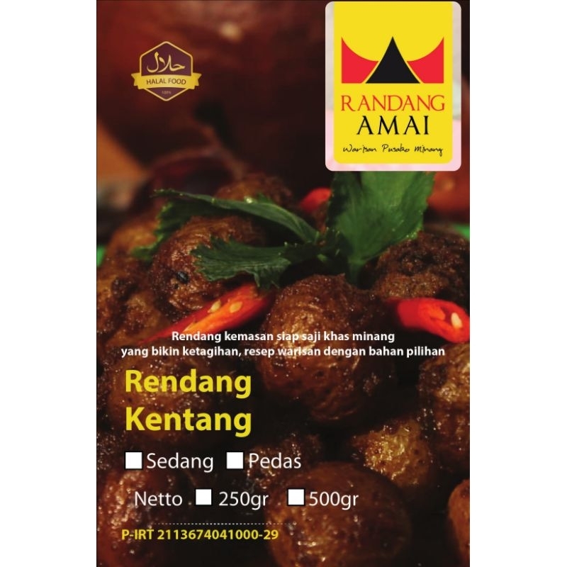 

Randang Amai Rendang Kentang Baby Khas Minang 250 gr