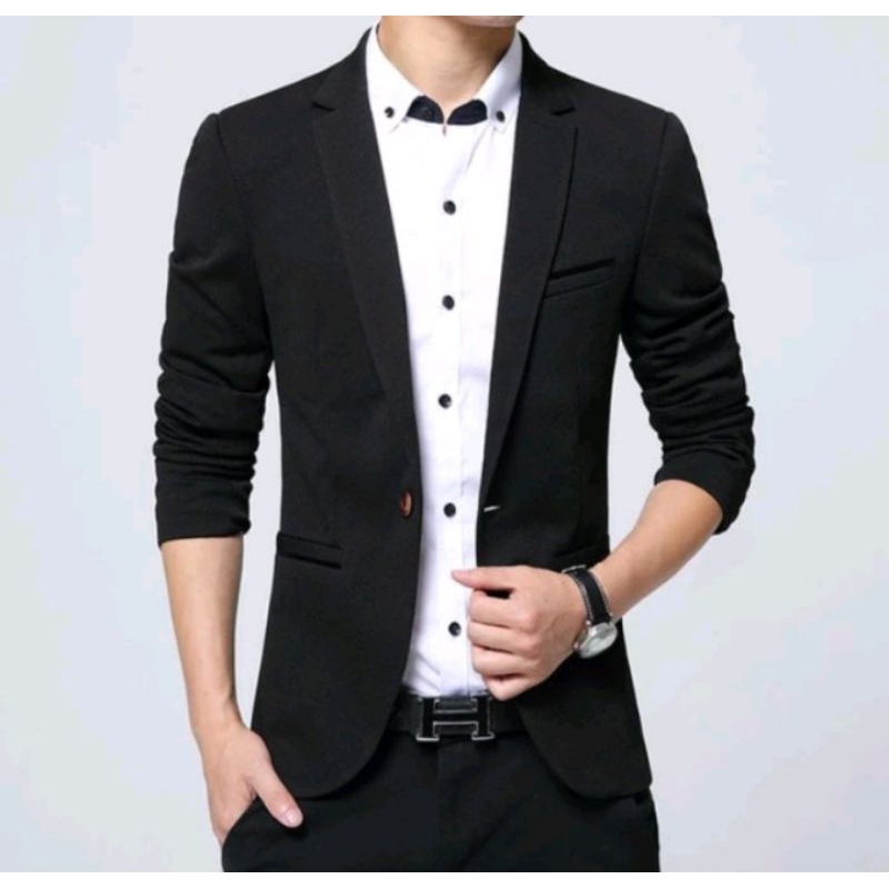 JAS RESMI JAS FORMAL JAS NIKAH BLAZER PRIA BLACK TWIST