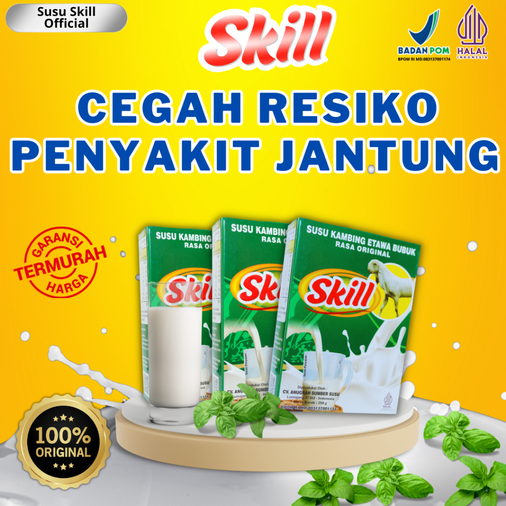 

Etawa Skill Susu Etawa Herbal Cegah Resiko Penyakit Jantung Official 1 Box Refill