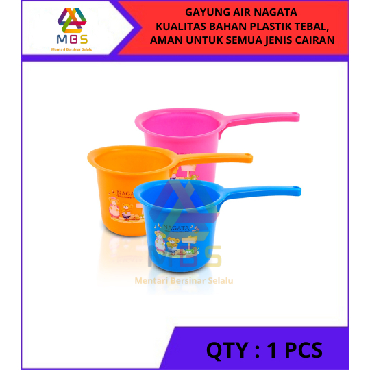 GAYUNG AIR MANDI NAGATA 14,5 X 13,5 CM GAGANG PLASTIK MOTIF SERBAGUNA 703