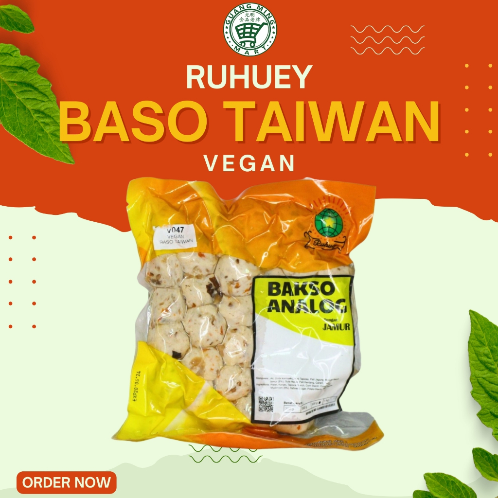 

Baso Taiwan Vegan 500g Ruhuey / Bakso Taiwan Vegan