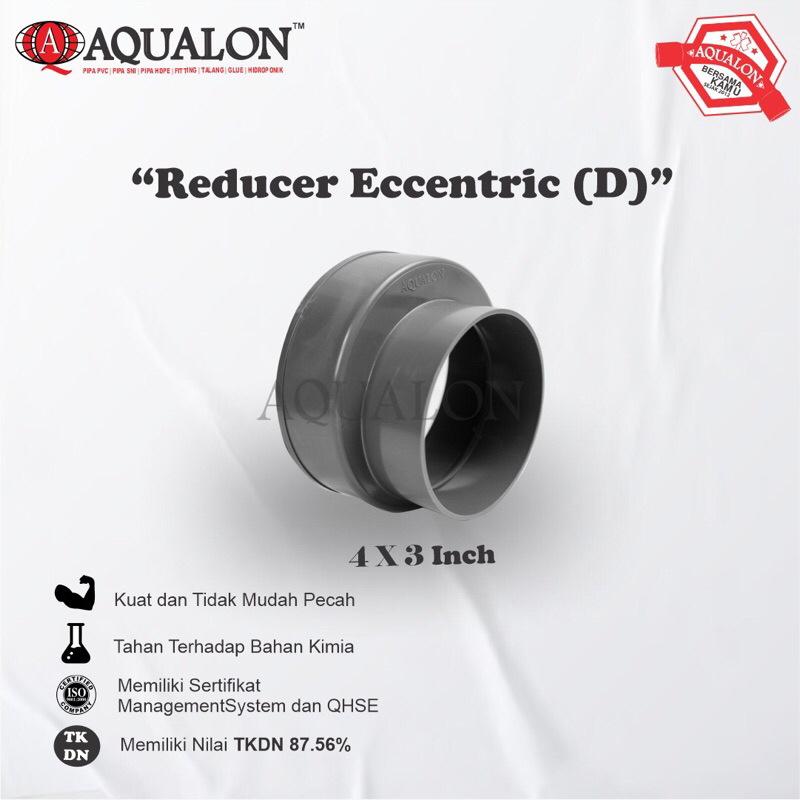 REDUCER ECCENTRIC D 4 X 3” - AQUALON