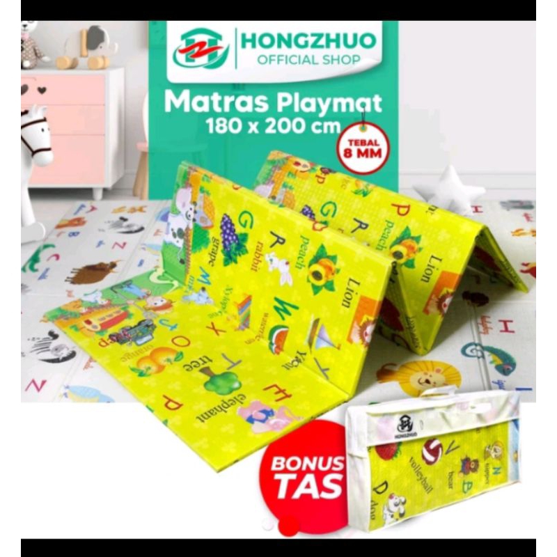PLAYMET KARPET ANAK LIPAT TIKAR LIPAT ANAK FOAM FORDABLE CARPET, MATRAS BAYI TEBAL H-002