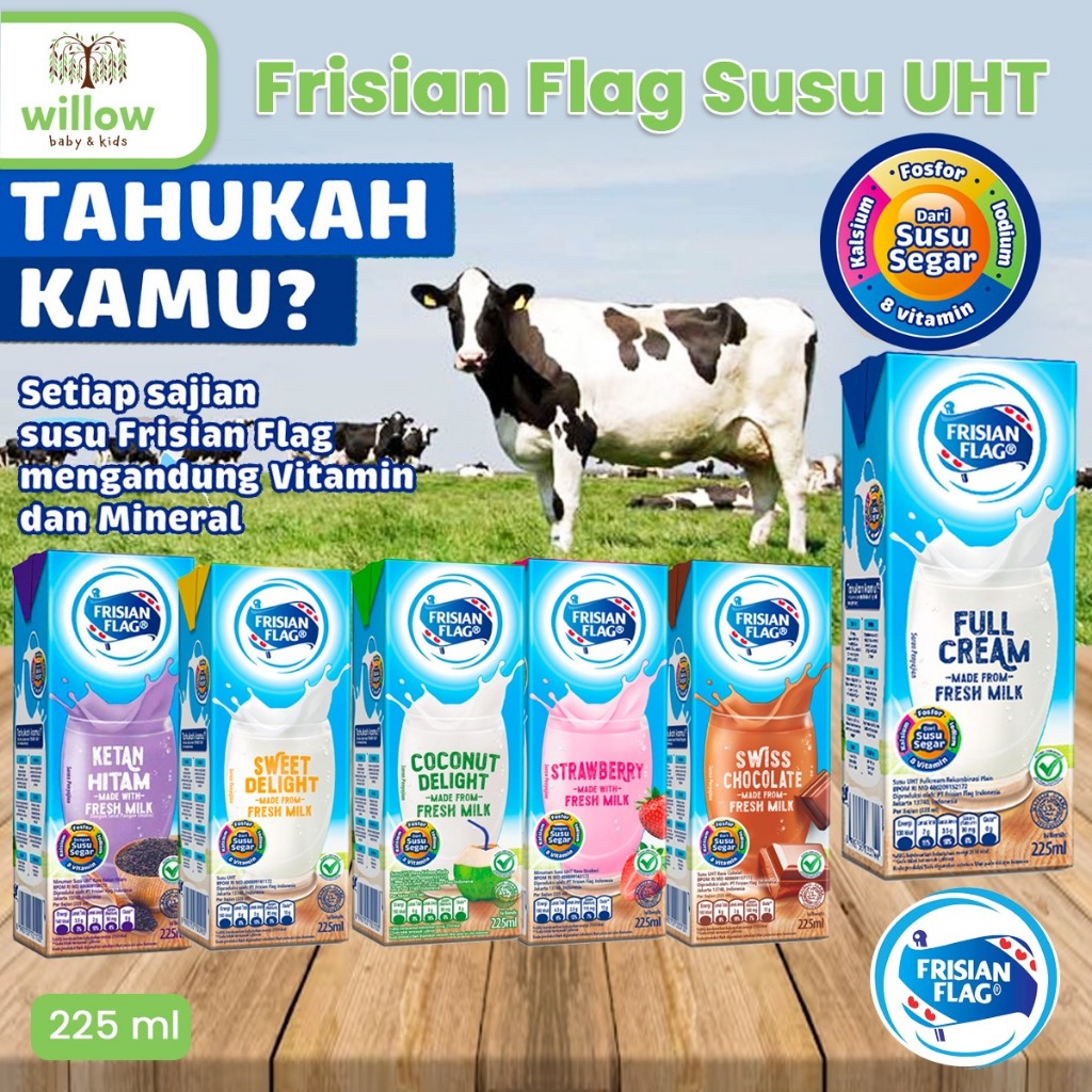 

Susu Olahan Kemasan - Frisian Flag Susu UHT 225Ml