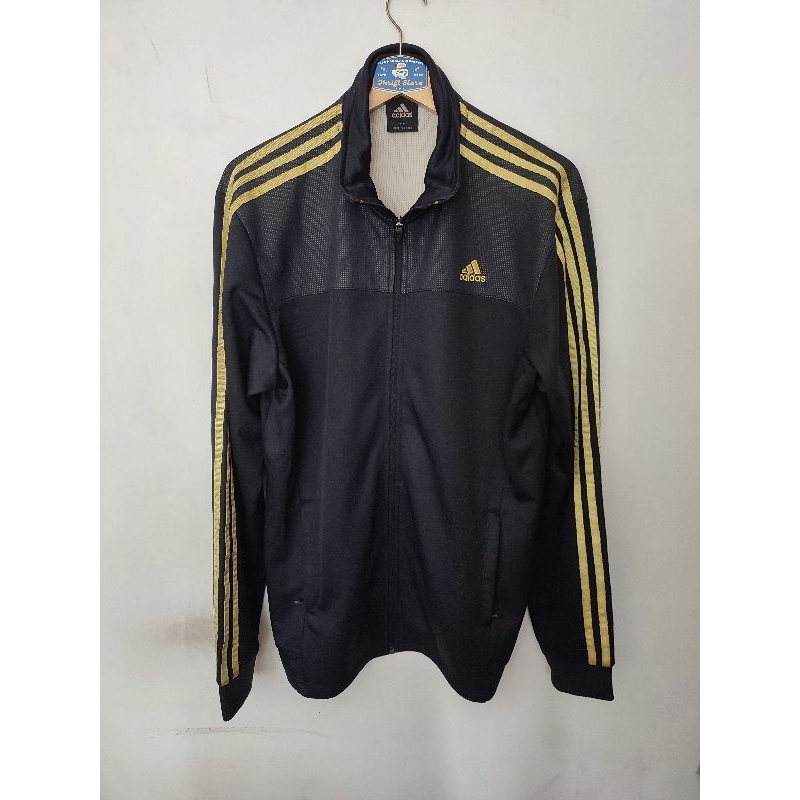 Tracktop Adidas climalite black gold original