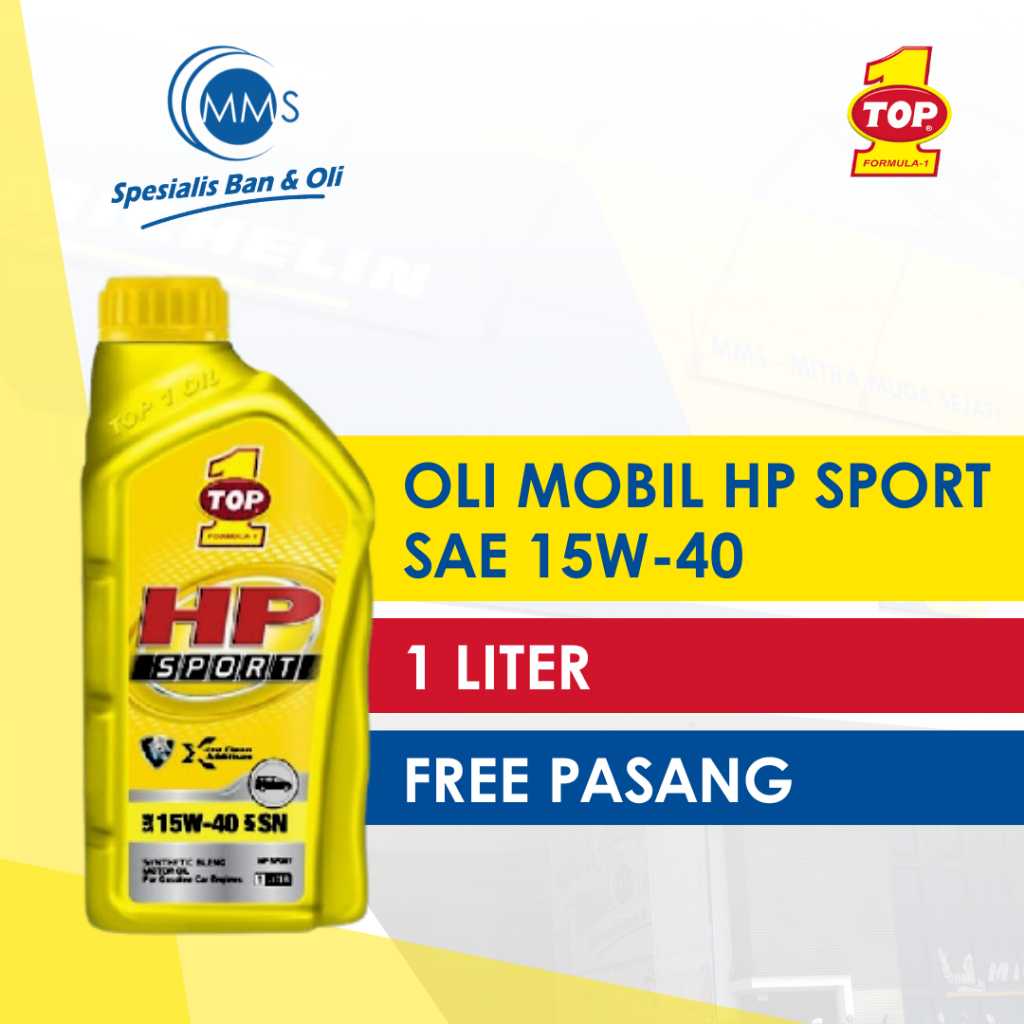 Oli Mobil Bensin TOP 1 HP SPORT SAE 15W-40 1 Liter