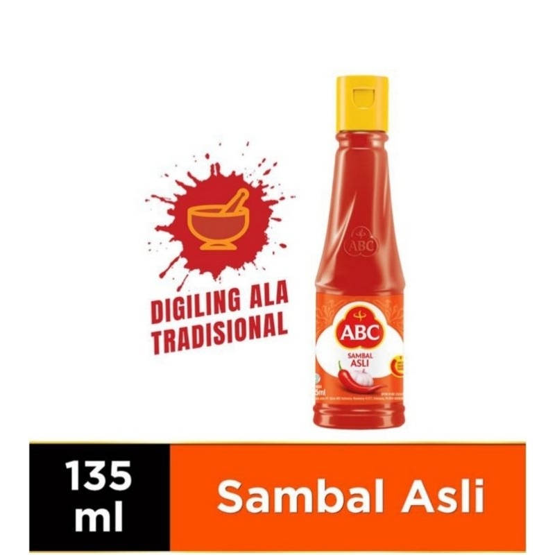 

Sambal asli / Extra pedas ABC 135ml saos sambal