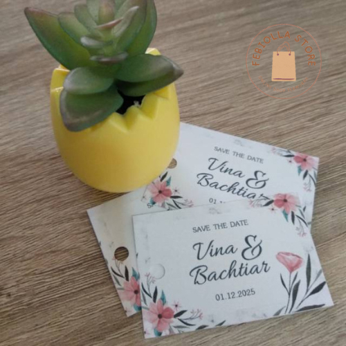 Kartu ucapan pernikahan / kartu ucapan souvenir / kartu ucapan rustic