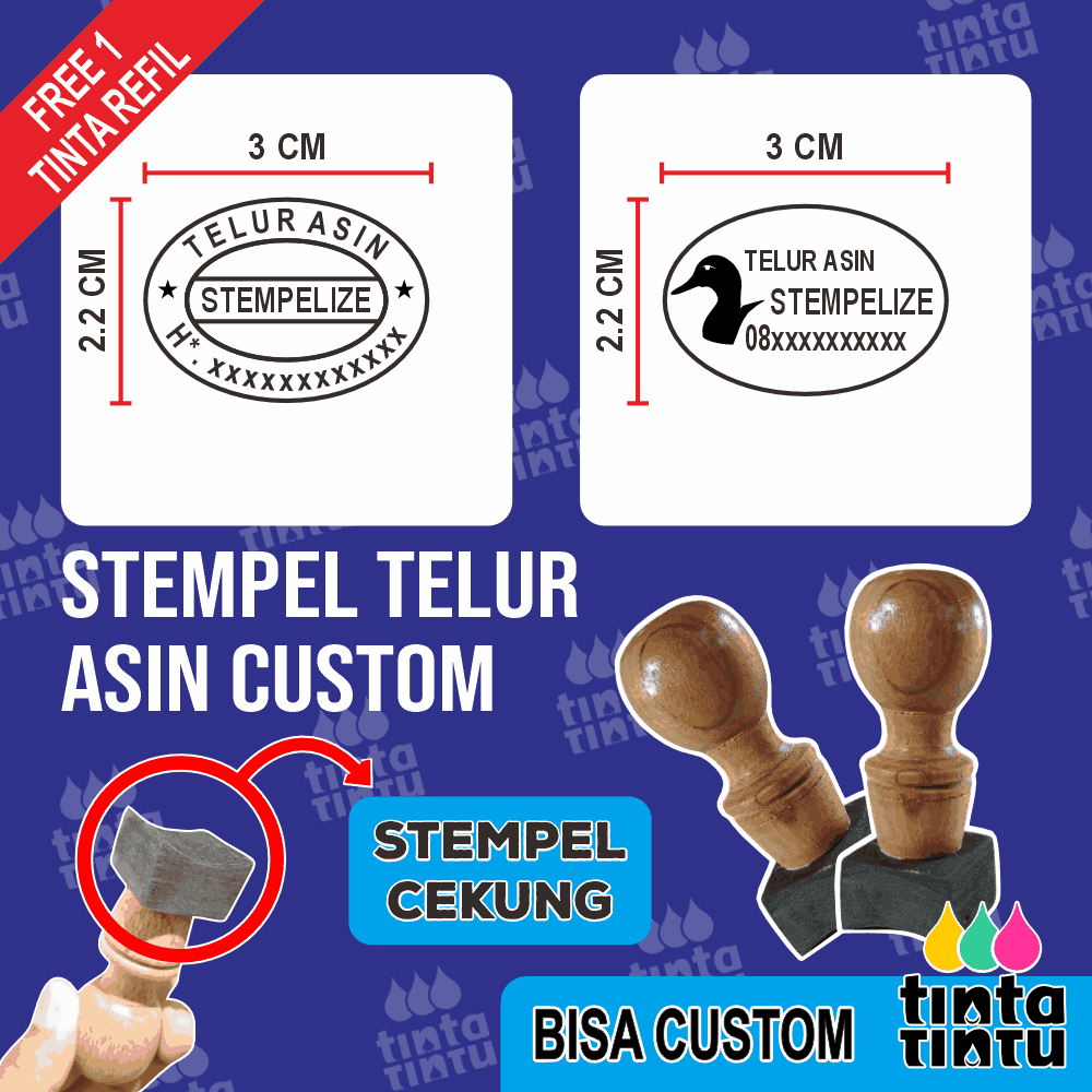 

Stempel Telur Asin Custom
