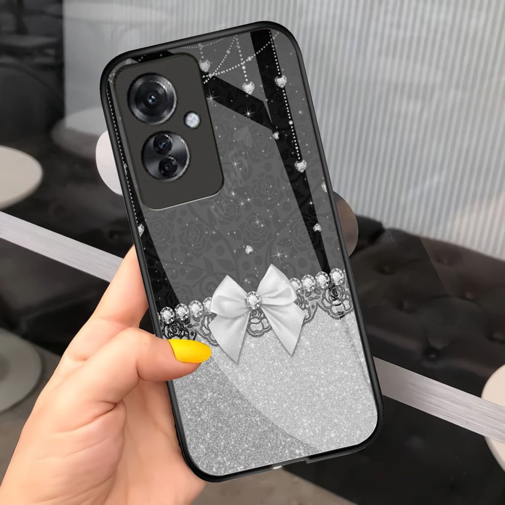 Case Kaca Oppo reno 11f - Kesing hp Oppo reno 11f - Case Cantik Oppo reno 11f - Case Kekinian Oppo r